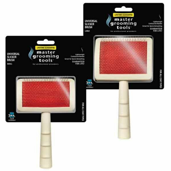 Master Grooming Tools Universal Slicker Brush - White, Large MA433720